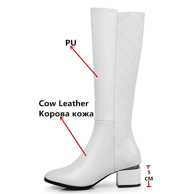FEDONAS New Arrival Sexy Women Knee High Boots High Heels Zipper Warm Snow Boots Ladies Party Shoes Woman High MotorcycleBoots