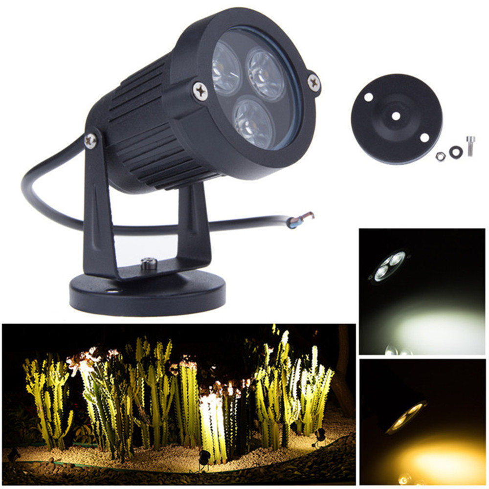 DC12V 24V LED Lawn Lamps Landscape Light 9W 110V 220V Waterproof Outdoor Garden Light Warm White Spike LED Path Lights