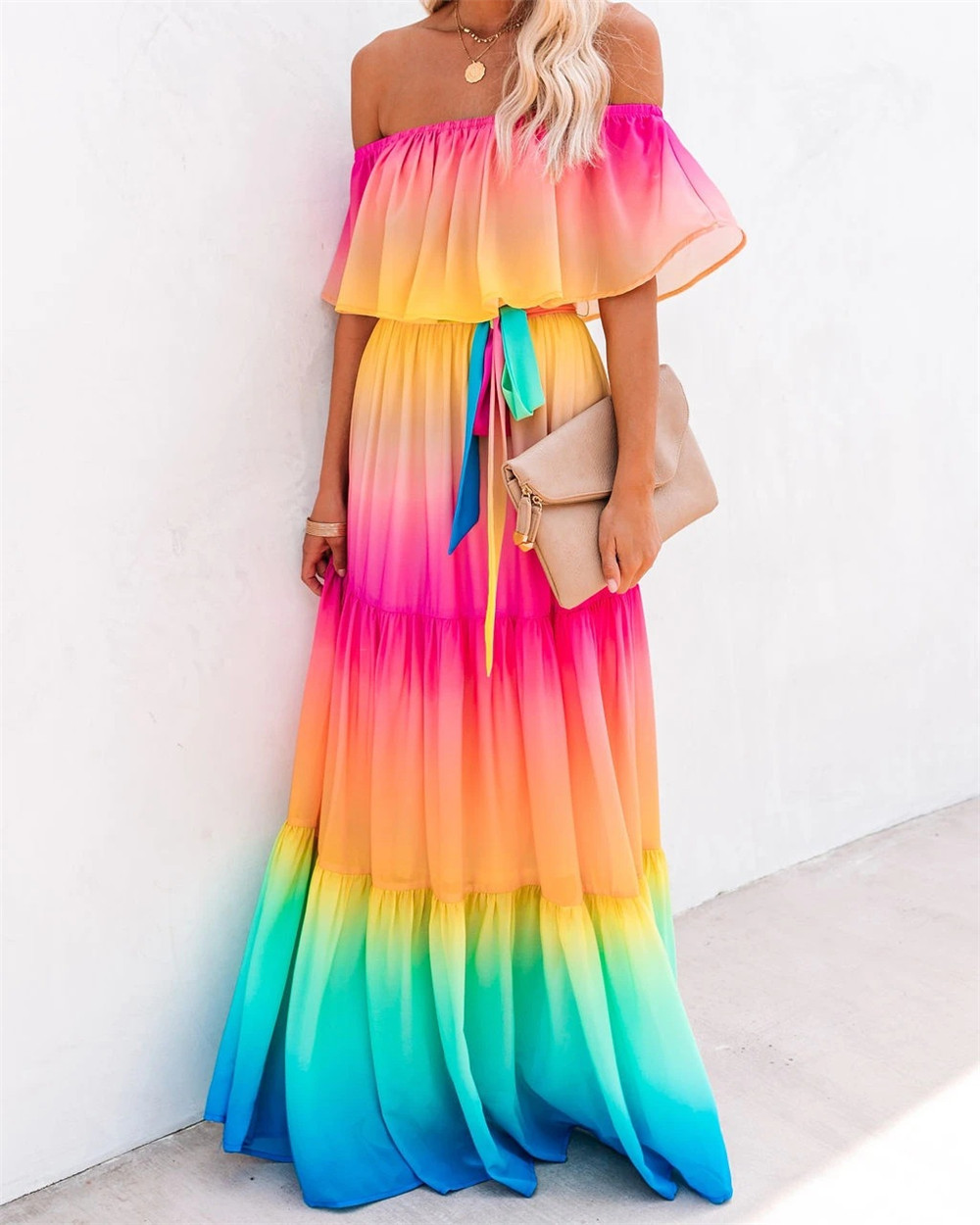 Off The Shoulder Pleated Dress New Fashion Bazin Sexy African Dashiki Dress For Lady 2020 African Long Maxi Dresses For Women