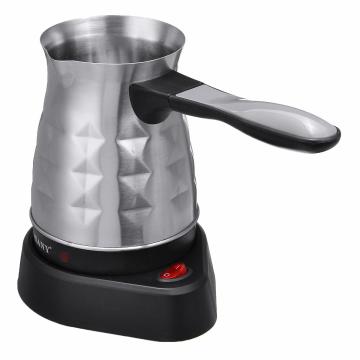 Electric Coffee Maker Pots Kettle 600W 500ml Turkish Espresso Percolator Home Office Tea Milk Coffee Machine Stainless Steel