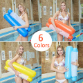 Inflatable Floating Water Hammock Float Swimming Pool Toys Lounge Bed Chair Beach Collapsible Recliner Swimming Ring Outdoor Fun