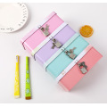 Japan and South Korea creative simple double-layer tinplate storage box student pencil box desktop finishing box