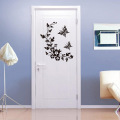 Free Shipping New Butterfly Flower bathroom wall stickers home decoration wall decals for toilet decorative sticker hot search