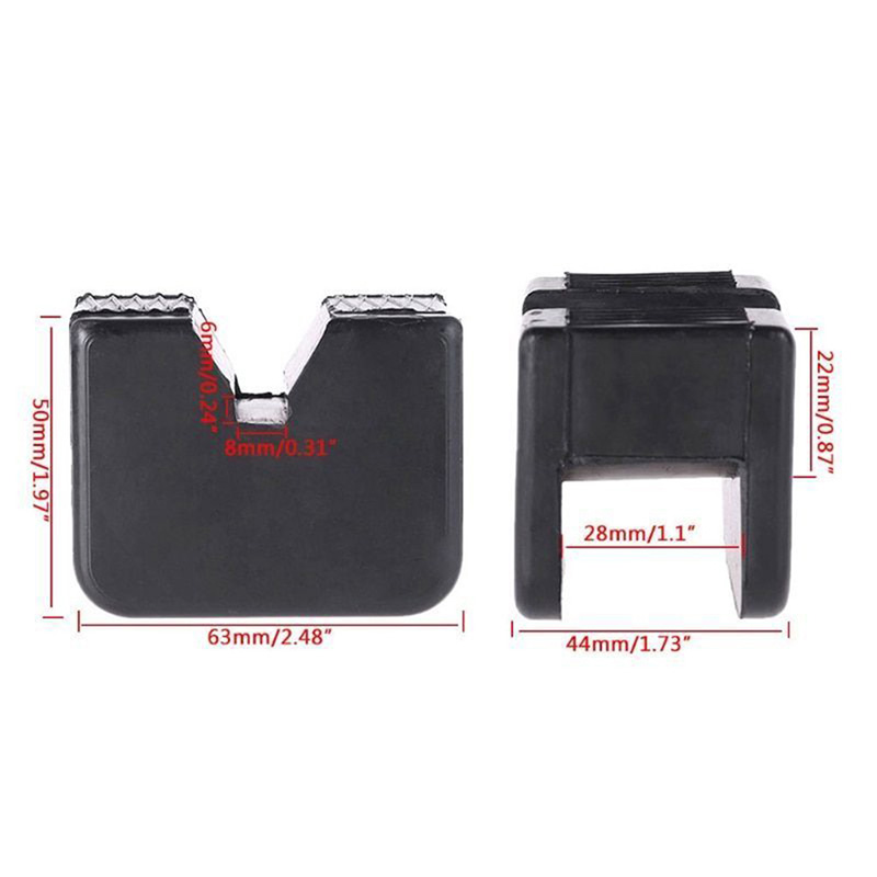 63*44*50mm Universal Slotted Frame Rail Floor Jack Guard Adapter Pad Vehicle Repair Jack Pads