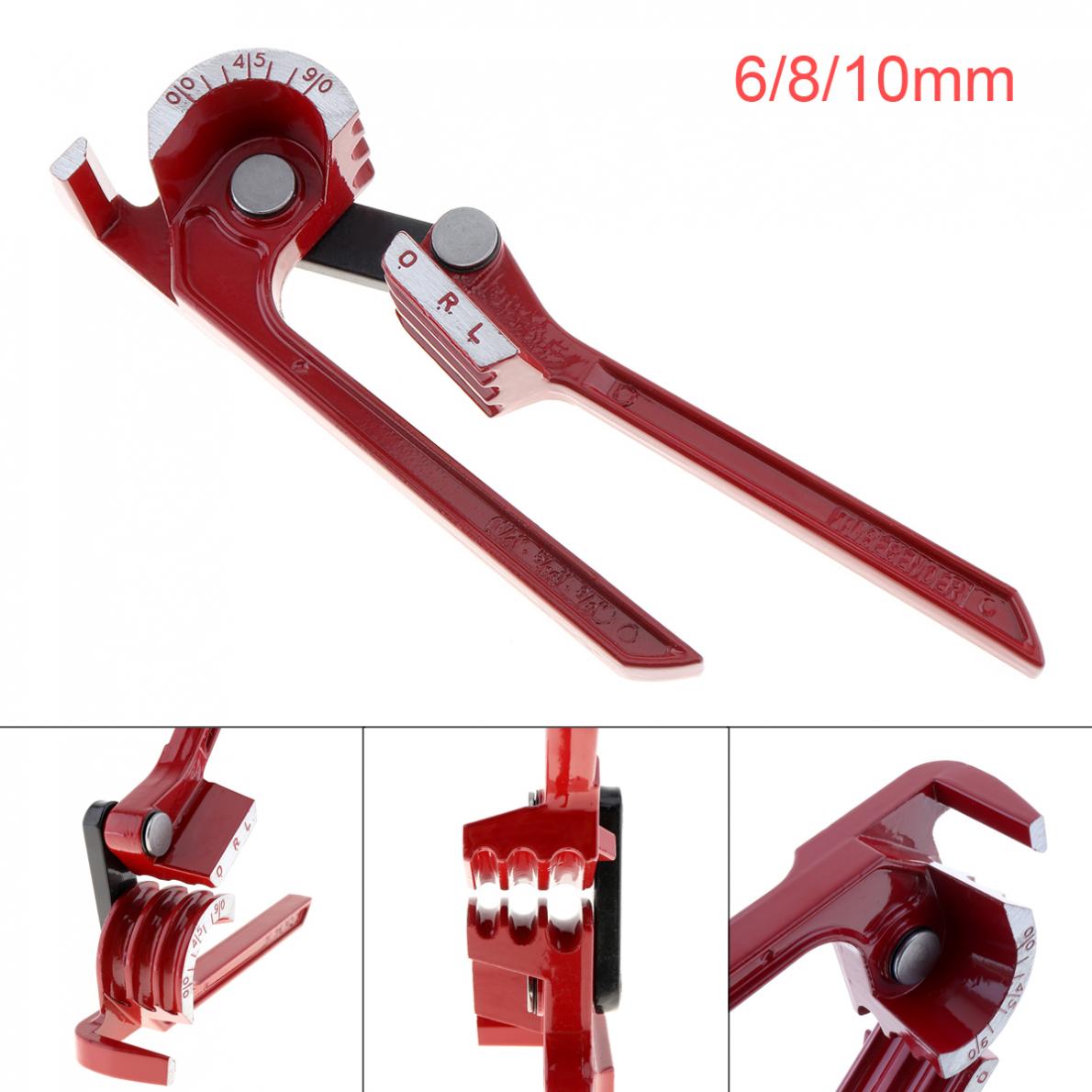 1pc 3 In 1 90 6mm / 8mm / 10mm Pipe Tube Bender / Copper Tube / Air Conditioning Tube Manual Elbow Tool