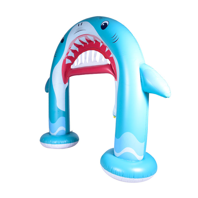  PVC Inflatable Shark Arch Sprinkler Inflatable Yard Sprinkler