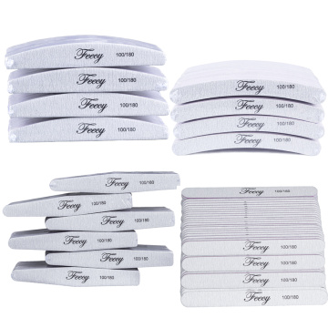 25pcs / 50pcs / 100pcs Nail Files Buffers For Manicure Sandpaper 100/180 Sanding Polisher Buffer Set Block lime a ongle Pedicure