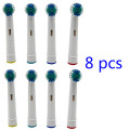 8pcs Replacement Toothbrush Heads for Braun Oral B Soft Bristles (8pcs/2packs)