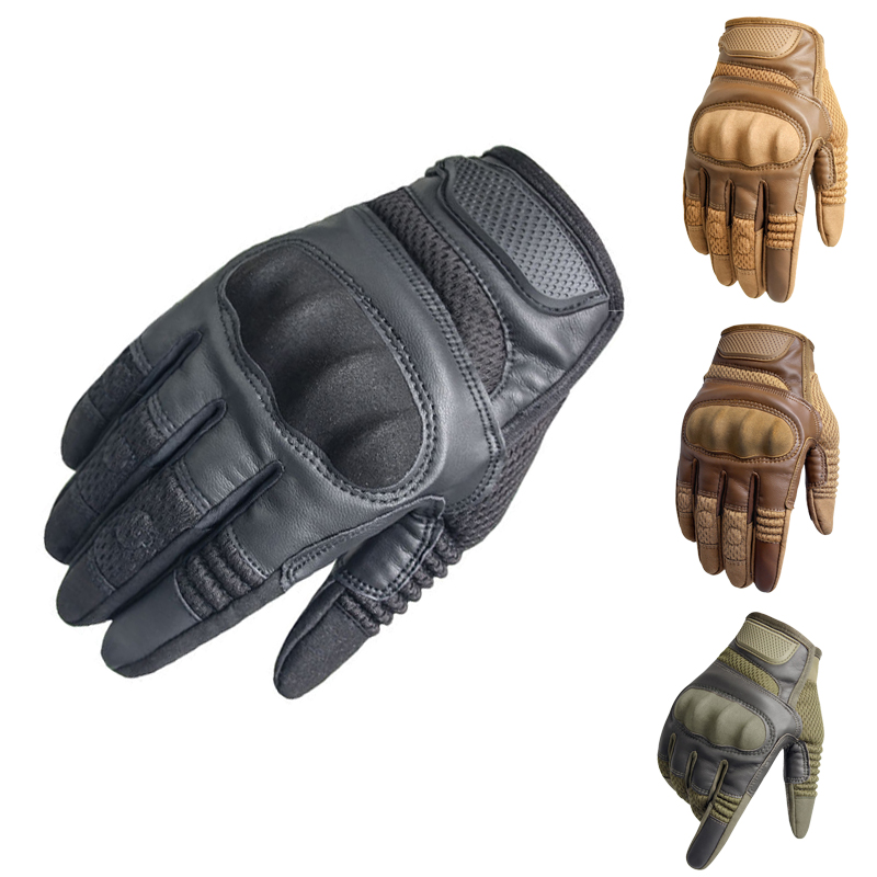 Touch Screen Hard Knuckle Tactical Gloves Army Military Combat Airsoft Outdoor Climbing Shooting Paintball Full Finger Glove Men