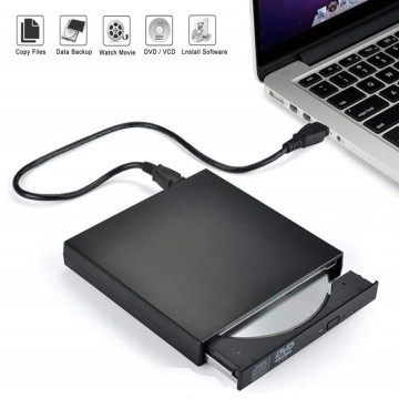 External DVD Drive USB 2.0 CD Burner Player Portable Slim External CD DVD ROM Optical Drive For Laptop MacBook Desktop Windows