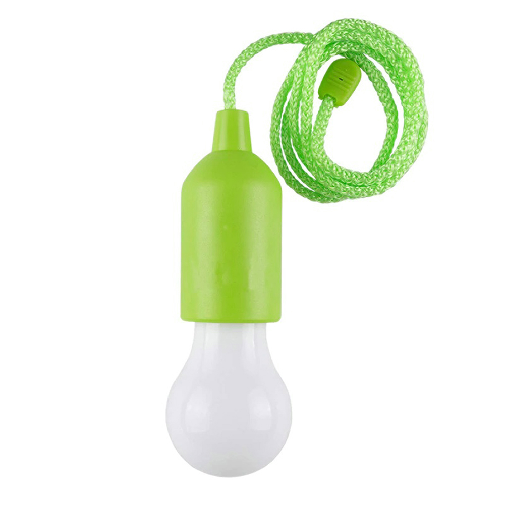 Creative LED Hanging Light Bulb Portable Colorful Battery Outdoor Pull Cord Bulb Vintage Cover Bulb Guard Lamp Pendant