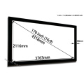 Professional Projection Screen Audio Transfer 3763x2216mm Viewable With Black Vlevet Frame For BenQ Epson Projector