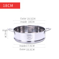 YIHAO 16CM 18CM 20CM High Quality Hot Sale 304 Stainless Steel Thickened Double Ear Steamer Steamer