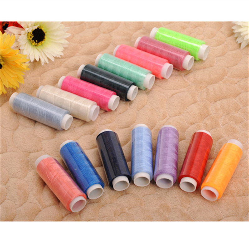 39Pcs Mixed Colors Sewing Thread Roll Machine Hand Embroidery 200Yard Each Spool Waxed Thread for Home Sewing Embroidery Machine
