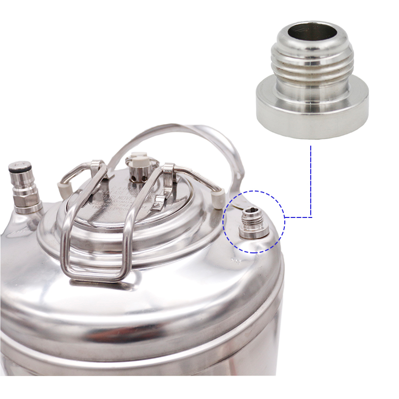 Keg Post Adapter 19/32" -18 Stainless Steel 304 Corny Style Beer Keg Adapter