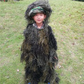 New popular Children's Camouflage Hunting Clothes teenagers grass type Ghillie Suits for 6-12 years old