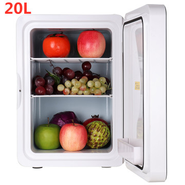 20L Refrigerator Freezer DC12V-AC220V Refrigeration 3-65 Degree Compressor Single Core Cooler Cooler Heating for Home Office Use