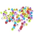 500pcs Mini Heart Alphabet Beads Creative DIY Resin Craft Fillings Decoration Jewelry Making Accessories