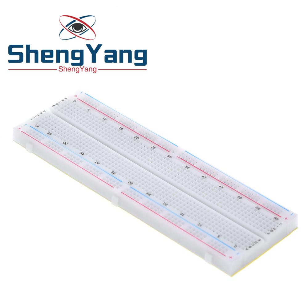 1pcs ShengYang Breadboard 830 Point PCB Board MB-102 MB102 Test Develop DIY kit nodemcu raspberri pi 2 lcd High Frequency