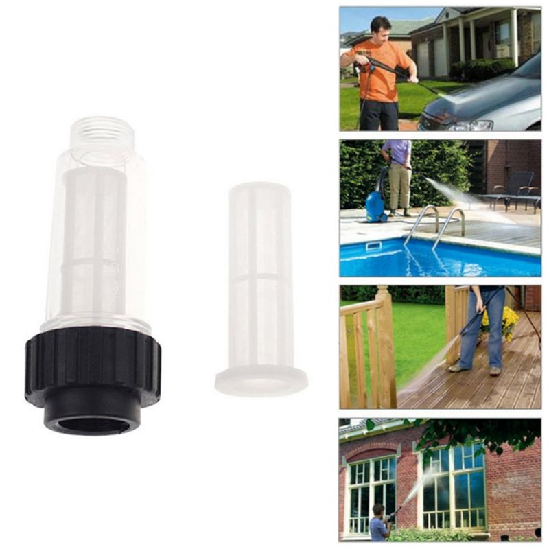 5PCS Water Filter Mesh Transparent Filtering Device for High Pressure Washer Kit