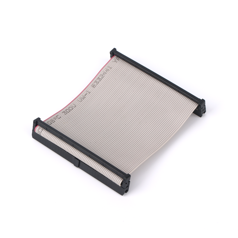 1.0 Red edged gray ribbon cable with two ends pressed FC2.0 XP three piece L=XXXmm
