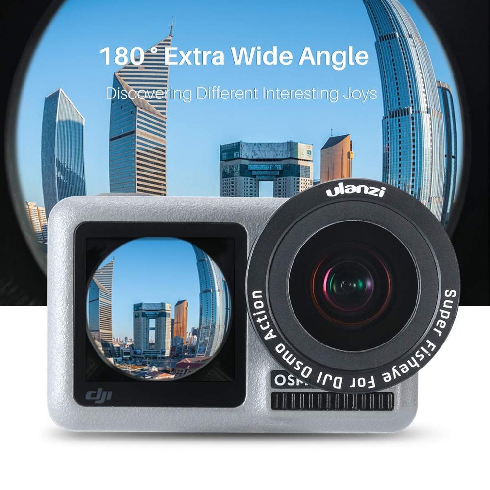 Fisheye Lens for DJI OSMO Action Camera Fish Eye Wide Angle Macro Lens HD Anti-Shake For DJI OSMO Action Sports Cam Accessories