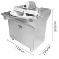 20L large capacity onion chopping machine vegetable cutter machine 300kg/h Meat Bowl chopping Machine pork cutter machine