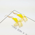 Trendy Lemon Yellow Banana Funny Earrings Sweet Fresh Fruit Acrylic korean Earrings For Women fashion Jewelry 2020