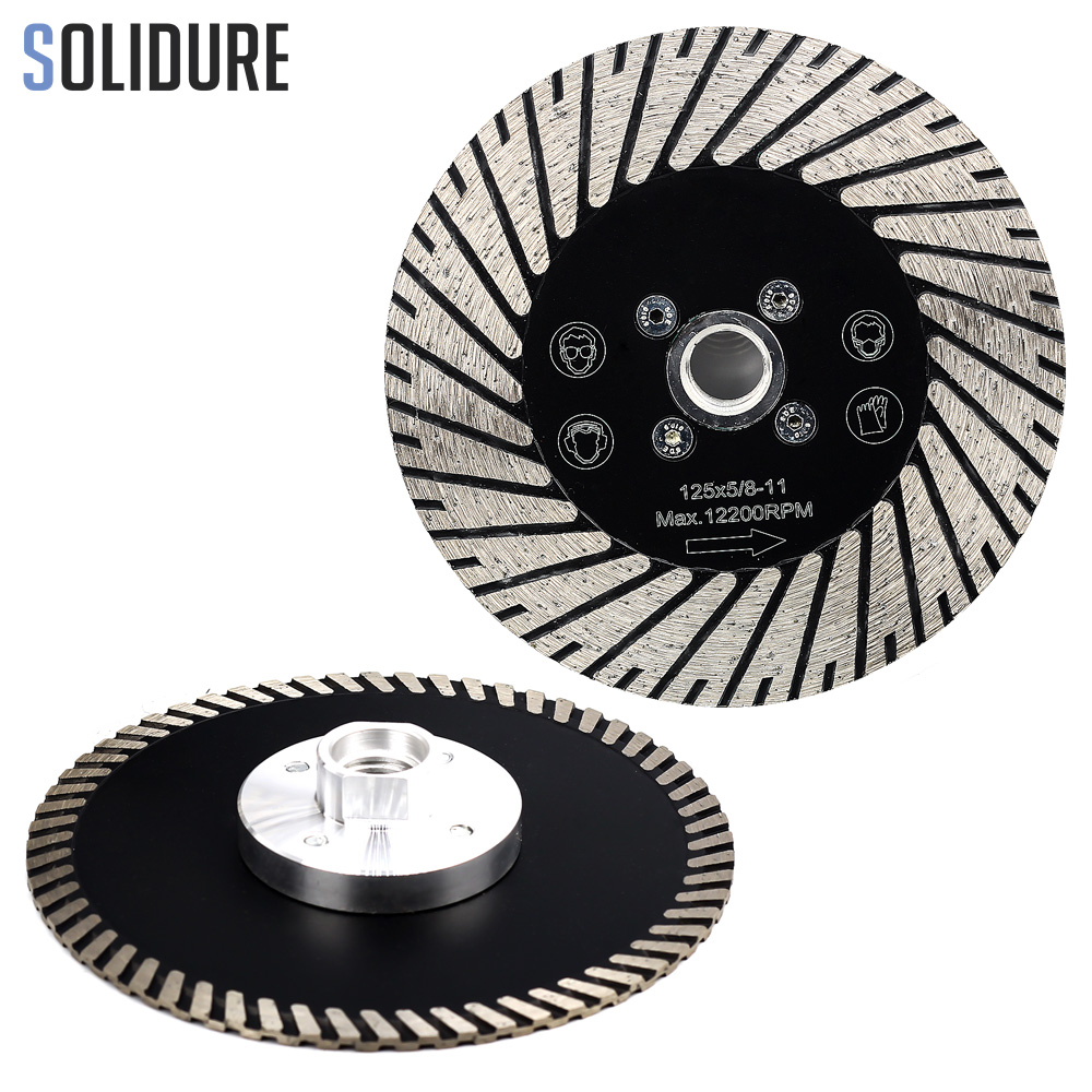 125mm with flange Diamond grinding and cutting Blades Tool Turbo Segmented Stone Cutting For Granite Sandstone