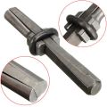 7Set New Stone Splitter 9/16in Metal Plug Wedges and Feathers Shims Concrete Rock Splitters Hand Tool Woodworking Stone Splitter