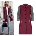 2018 Women Autumn Winter Coats Jackets Female Warm Wool Blends Coat Fashion streetwear Casual long Jacket