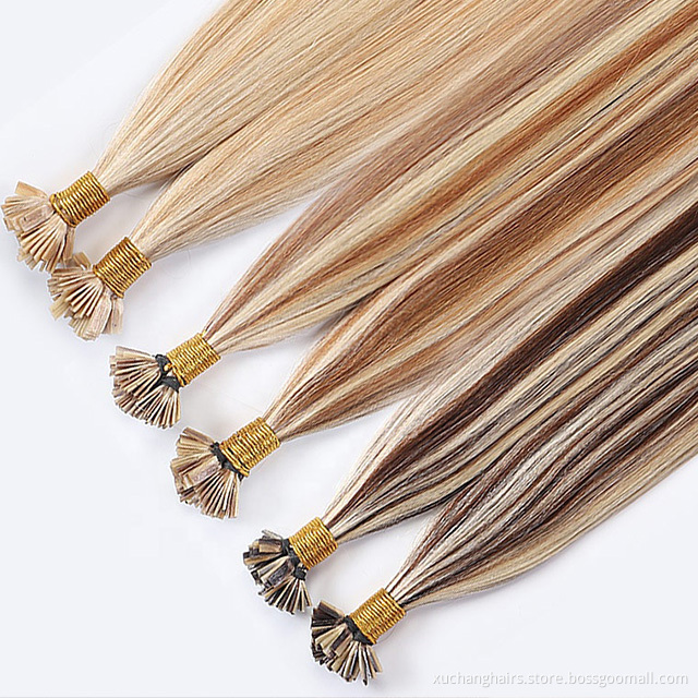 Wholesale natural wave hair extension flat tip vendors virgin remy hair extension flat t tip long flat tip human hair extension