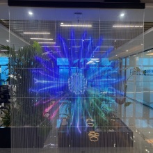 P10/P16/P20 transparent magic led transparent full color glass wall led screen