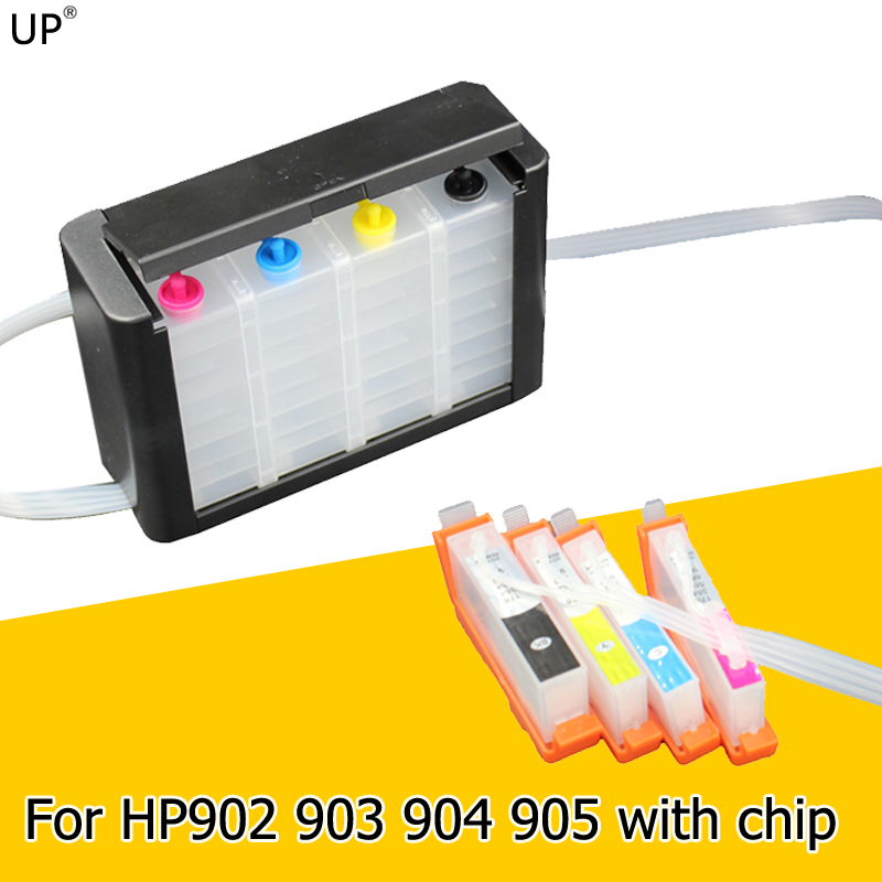 UP Luxury Continuous Ink Supply System CISS Compatible for HP 903 OfficeJet Pro 6950 Pro 6960 Pro 6970 All-in-One Printer