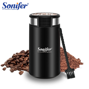 Mini Electric Coffee Grinder Maker Beans Mill Herbs Nuts Stainless Steel 220V Sonifer
