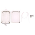 Clear Transparent/ White Waterproof Plastic Electronic Instrument Project Cover Box Enclosure Case 85x58x33mm