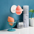 1PC Colorful Beauty Stand Drying Rack Makeup Sponge Puff Holder Tools Rotatable Wall-mounted Cosmetic Shelf Sponge Holder