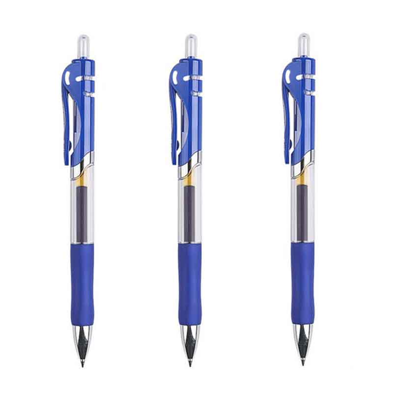 Retractable pens refills Set black/red/blue ink large capacity 0.5 mm Ballpoint Pen for Office school writing supplies
