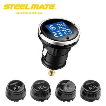 Steelmate EBAT ET-710AE 4-sensor Wireless TPMS LCD Tire Pressure Monitor System Car styling Accessories