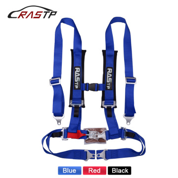 RASTP- 2 Inch 4 point Universal Latch Link Car Auto Racing Sport Seat Belt Safety Racing Harness RS-BAG036-TP