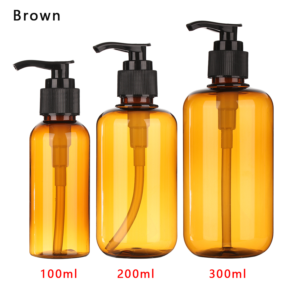 100/200/300ML Clear Plastic Bottle Soap Dispenser Liquid Soap Whipped Points Shampoo Lotion Shower Gel Lotion Empty Bottles