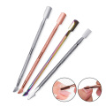 1PCS Nail Art tools Stainless Steel Cuticle Pusher Spoon Remover Care Cleaner Manicure Pedicure Tool