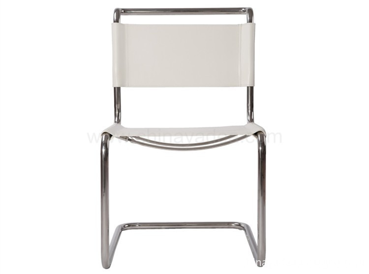 Saddle leather Cantilevered S33 Chair by Mart Stam for Dining Room