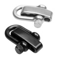 2 Pieces U Shape Stainless Steel Adjustable Anchor Shackle Outdoor Rope Paracord Bracelet Buckle 32 x 25 mm