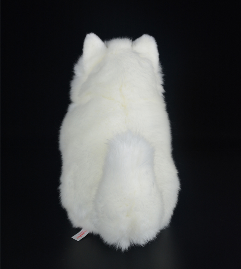 28cm Lifelike Samoyed Stuffed Toys Cute Simulation White Dog Plush Toy Puppy Plush Animals Toy Birthday Christmas Gifts