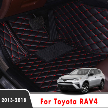 Car Floor Mats For Toyota RAV4 Rav 4 IV XA40 2018 2017 2016 2015 2014 2013 Auto Accessories Custom Waterproof Protect Carpets