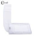 Coswall 86 Type Wall Waterproof Dust-proof Transparent Box For 86*86mm Size Wall Socket With Internal Installation