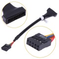 For CD-ROM floppy drive panel adapter USB 3.0 20Pin male to USB2.0 9-pin female flexible cable computer motherboard adapter