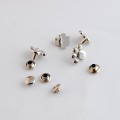 Free shipping 25 Sets Silver Tone Bear's paw Spike Rivet Studs Spots For Clothes 12.5x10mm F0998