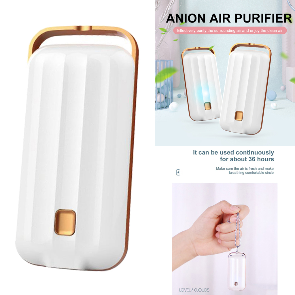Mini Wearable Air Purifiers Portable Necklace Odor Remover Air Freshener USB Recharging